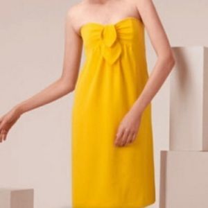 Tory Burch yellow neckline dress size 6